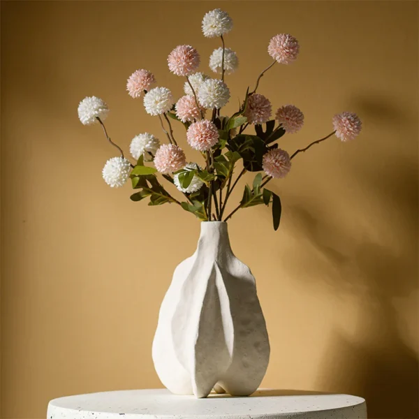 OasinNordic Ceramic Vase Abstract Modern Centerpiece Decorative Home Living Room Tabletop Decoration Accessories Bathroom