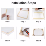 DIY Large Size Wooden Pictures Frame For Wall Canvas Frame Diamond Painting Picture and Poster Wall Frame Pine Composite Decor - Image 3