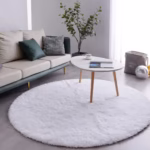Plush Carpet Round for Living Room Area Rugs Kids Bedroom Crawling Game Floor Mat Gray Fluffy Carpet For Nursery Home Decor - Image 2