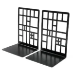 2pcs Bookcase Railing Book End Bookcase End Heavy Duty Book End Storage Bookcase Home Book End Book Holder Iron Bookcase - Image 2