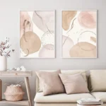 Abstract Bohemian Geometric Beige Poster Canvas Painting Wall Art Printing Picture Bedroom Living Room Home Decoration Picture
