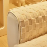 Plush Sofa Cushion Winter Nordic Anti-slip Cushion Back Cover Modern Simple Winter Leather Sofa Cover - Image 4