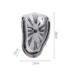 Distorted Clocks Interior Wall Clock Wall Mount Funny Decorative Gift Distorted Wall Clock Creative Melting Clock for Desk Home - Image 6