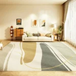 Plush Nordic Abstract Area Rug for Cozy Kids' Spaces - Image 5