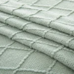 Decorative Knitted Throw Blanket with Fringe Soft & Cozy Large Tassel Blanket for Couch Sofa Bed Vintage Gift Blanket Saga Green - Image 5
