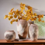 Ceramic vases, retro wabi-sabi style flower arrangement vases, home decoration ornaments