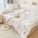 Super Soft Double Layer Yarn Summer Quilt for Child or Adult Air Conditioning Comforter Skin-friendly Light Summer Blanket Duvet - Image 3