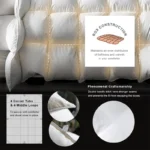 Premium Goose Down Comforter Cold-resistant Fluffy 100% Cotton Cover Winter Duvet Insert with Corner Tabe All Season Warmth - Image 4