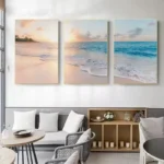 Natural Seascape Blue Sea Beach Landscape Posters and Prints Modern Canvas Painting Wall Art Picture for Living Room Home Decor - Image 4