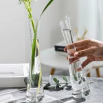 Transparent Glass Flower Vase Small Vase Hydroponics Plant Flower Terrarium Luxury Room Table Home Decor Wedding Decoration - Image 3