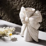 OasinNordic Bow Ceramic Vase Retro Minimalist Centerpiece Wall Shelf Decoration Accessories Coffee Table Decor Home Living - Image 4