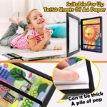 Children Drawing Frames Wooden Replaceable Photo Display for Poster Photo Paintings Pictures A4 Kids Art Frame Display Decor - Image 3