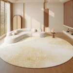 Light Luxury Living Room Decoration Round Carpet Thicken Plush Rugs for Bedroom Home Fluffy Soft Rug Anti-slip Bedside Floor Mat - Image 2