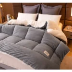 Students Fall And Winter Thickened Wool Futon Space Comforter Duvet Skin-Friendly Cotton Fabric Warm Quilt Vacuum Futon Warm - Image 6