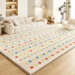 Cozy Cream Plush Rug for Kids - Soft Fluffy Area Mat - Image 3