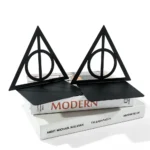 1Pair Classic Magic Triangle Hollow Bookends Movie Merchandise Desktop Table Decoration Retractable Book Support Book Holder - Image 4