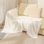 Soft Knitted Blanket Solid Color Blanket For Bed Travel Sofa Versatile Shawl Blanket for Outdoor and Indoor Activities Wholesale - Image 4