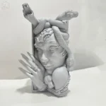 Medusa Book Corner Bookshelf Resin Ornaments Unique Snake Women Face Book Ends - Image 5