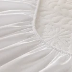 Waterproof Quilted Mattress Cover - Cotton Top, Antibacterial Fiber Fill, TPU Waterproof Layer - A-Class Health Standard - Image 6