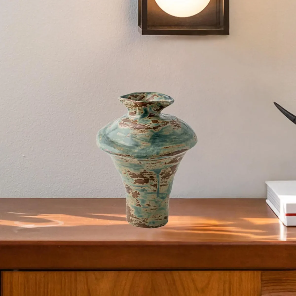 Ceramic Vase Desktop Home Photo Prop Wabi-sabi Aesthetic Collection Ornament - Image 4