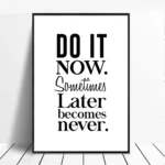 Canvas Painting Positive Energy Phrases Motivational Words Quote Poster Black and White Minimalist Wall Art Pictures Home Decor - Image 4