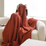 Waffle Cotton Gauze Towel Quilt Cotton Office Sofas Cover Blanket - Image 3