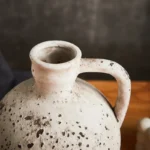 Retro And Nostalgic Handmade Ceramic Vases ﻿Home Interior Decoration Flower Vase With Handle Vase For Dried Flowers - Image 5