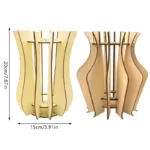 3D Wooden Puzzle Flower Vase Flower Vase Building Set Seamless Fit DIY Wood Craft Hobbies Kit For Coffee Shop Bedroom Decoration - Image 5