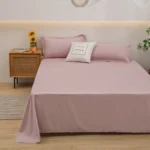 One solid color simple sheet Machine washable single double bed linen Student dormitory sheet (pillowcase not included) - Image 6