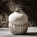 OasinGourd Shape Vase Ceramic Flowerpot Retro Objects Home Living Room Desktop Decoration Accessories Boho Modern Art Nordic - Image 6