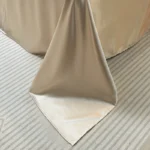 Oasin Luxury satin rayon bedding set four-piece set summer solid duvet cover bed sheet and pillowcase twin full queen king size - Image 5