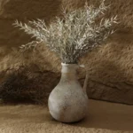 OasinRetro Style Pottery Vase for Dried Flower Grass Wabi Sabi Modern Nordic Pot Home Book Shelf Decoration Living Room Decor - Image 3