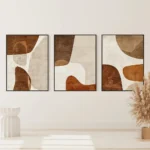 Chic Beige Abstract Canvas Art Set for Modern Spaces