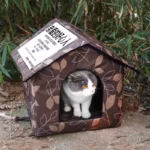 Cat House Waterproof Outdoor Winter Warm Pet Cat Cave Sleeping Beds Tent Home Foldable and Washable for Small Dog Puppy Supplies - Image 4