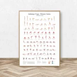Ashtanga Primary Series Yoga Posters Canvas Painting Prints Wall Art Decor Girls Fitness Gifts Gym Yoga Room Decoration
