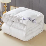 Solid White Goose Down Like Duvet Fluffy Quilted Comforter Comfortable Warm Winter/Autumn Thick Blanket 150*200cm Quilt Core - Image 6