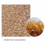 100% Woven Round Carpets Rugs for Living Room Bedroom Bulrush Natural Plant Grass Rattan Carpet Hotel Floor Mats Hand-woven - Image 4