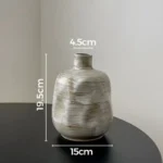 Retro Nostalgic Rough Clay Pottery Vase Ceramic Vases For Flower Arrangement Table Decoration and Accessories - Image 6