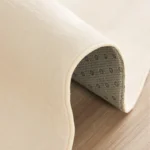 Cream Style Living Room Decoration Solid Carpet Fluffy Soft Rugs for Bedroom Irregular Shape Plush Floor Mat Thick Cloakroom Rug - Image 6