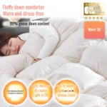 Thickened 95% White Goose Down quilt Comfortable and Breathable Duvet Ideal Gift for Students Winter cotton thick quilt core - Image 4