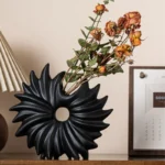 OasinSea Anemone Ceramic Vase for Pampas Grass Boho Modern Art Decoration Objects Tabletop Living Room Dried Flower Decor - Image 3