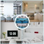 12 Inch Wall Clock Quartz Silent Non-Ticking Round Wooden Wall Clocks Retro Decorative For Bathroom Home Living Room Bedroom - Image 6
