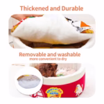 Pet Dog Cat House Kennel Super Large Instant Noodle Warm Dog Cat Nest Beds Cushion Udon Cup Noodle Pet Bed Cozy Nest - Image 6