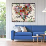 Love Heart DIY Decorative Painting Frameless Handpainted Oil Painting Hand Painted Art Crafts Acrylic Creative for Home Decors - Image 5