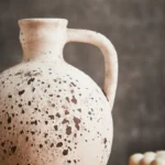 Retro And Nostalgic Handmade Ceramic Vases ﻿Home Interior Decoration Flower Vase With Handle Vase For Dried Flowers - Image 4