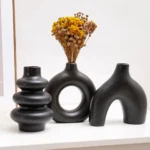 OasinSet of 3 Ceramic Vases Nordic Decor Boho Centerpiece Wall Shelf Living Room Decoration Coffee Table Accessories Interior - Image 6