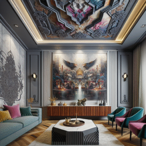 Accent Wall Panels With 3D Effects