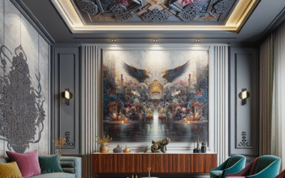 Accent Wall Panels With 3D Effects