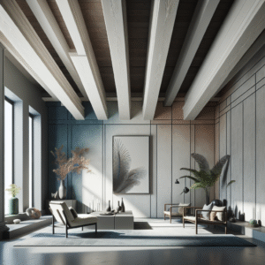 Beamed Ceilings In Minimalist Spaces