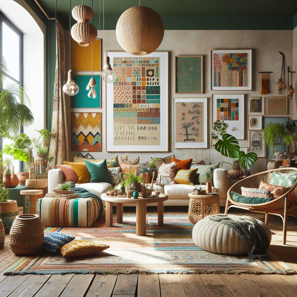 Boho And Mid Century Style Fusion